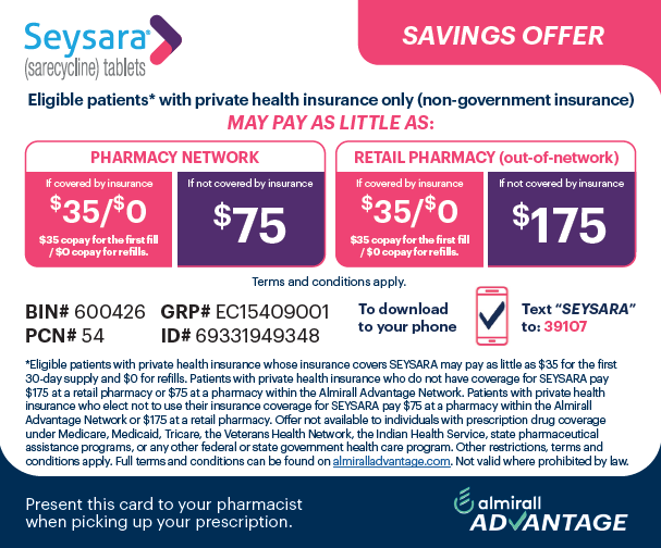Seysara savings card